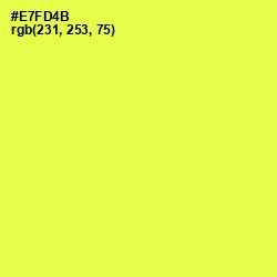 #E7FD4B - Starship Color Image