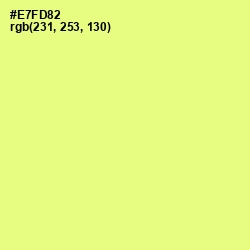 #E7FD82 - Honeysuckle Color Image