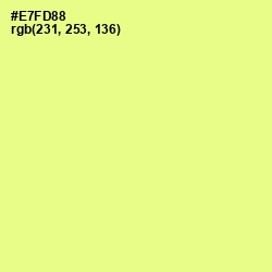 #E7FD88 - Mindaro Color Image