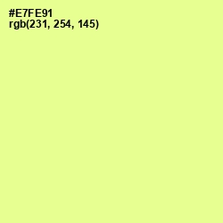 #E7FE91 - Jonquil Color Image