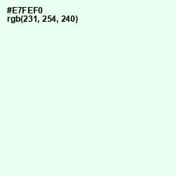 #E7FEF0 - Off Green Color Image