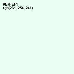 #E7FEF1 - Off Green Color Image