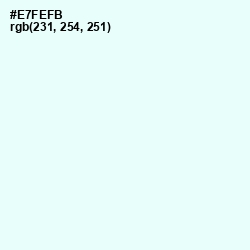 #E7FEFB - Bubbles Color Image