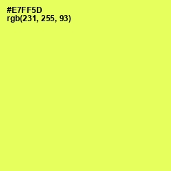 #E7FF5D - Candy Corn Color Image
