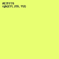 #E7FF70 - Canary Color Image