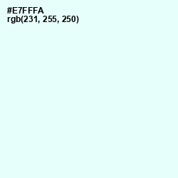 #E7FFFA - Tranquil Color Image