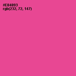 #E84893 - French Rose Color Image