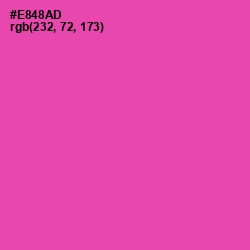 #E848AD - Brilliant Rose Color Image