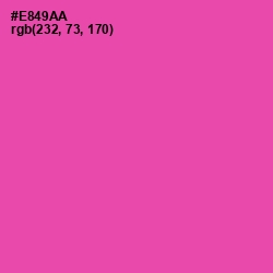 #E849AA - Brilliant Rose Color Image