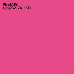 #E84A89 - French Rose Color Image