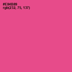 #E84B89 - French Rose Color Image