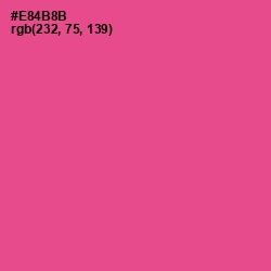 #E84B8B - French Rose Color Image