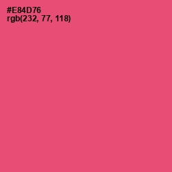 #E84D76 - Mandy Color Image