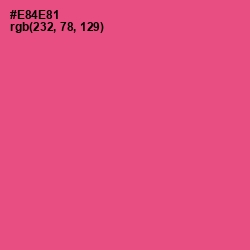 #E84E81 - French Rose Color Image