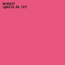 #E8567F - Wild Watermelon Color Image