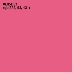 #E85D83 - French Rose Color Image
