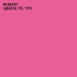 #E85F97 - French Rose Color Image