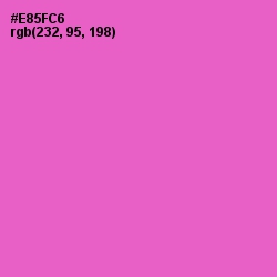 #E85FC6 - Orchid Color Image