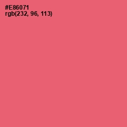 #E86071 - Sunglo Color Image