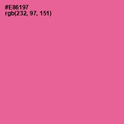 #E86197 - Deep Blush Color Image