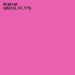 #E861AF - Hot Pink Color Image