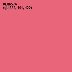 #E8657A - Brink Pink Color Image