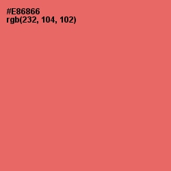 #E86866 - Sunglo Color Image
