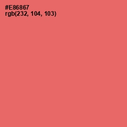 #E86867 - Sunglo Color Image