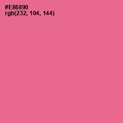 #E86890 - Deep Blush Color Image