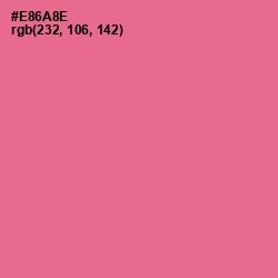 #E86A8E - Deep Blush Color Image