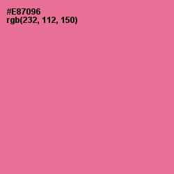 #E87096 - Deep Blush Color Image