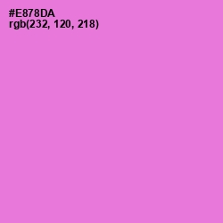 #E878DA - Orchid Color Image