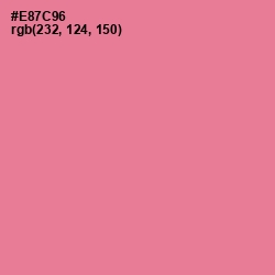 #E87C96 - Deep Blush Color Image