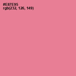 #E87E95 - Deep Blush Color Image