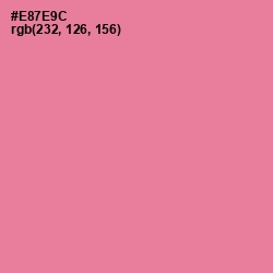 #E87E9C - Deep Blush Color Image