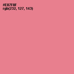 #E87F8F - Deep Blush Color Image