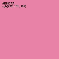 #E883A7 - Carissma Color Image