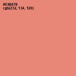 #E88678 - Apricot Color Image