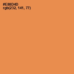 #E88D4D - Tan Hide Color Image