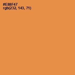 #E88F47 - Tan Hide Color Image