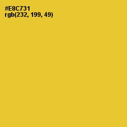 #E8C731 - Saffron Color Image