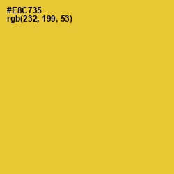 #E8C735 - Saffron Color Image