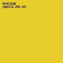 #E8CD2B - Golden Dream Color Image