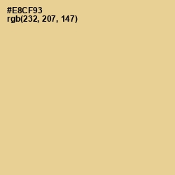 #E8CF93 - Calico Color Image