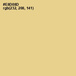 #E8D08D - Flax Color Image