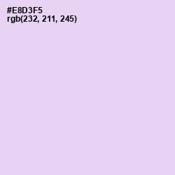 #E8D3F5 - Snuff Color Image