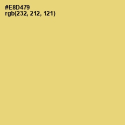 #E8D479 - Golden Sand Color Image