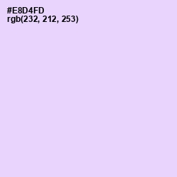 #E8D4FD - Snuff Color Image