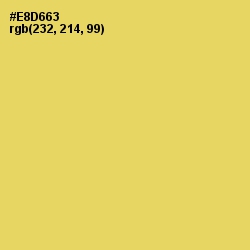 #E8D663 - Goldenrod Color Image