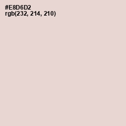#E8D6D2 - Bizarre Color Image